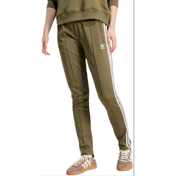 NEW Women's Adicolor SST CLASSIC Track pant PANTS Olice green S SMALL ADIDAS - Picture 1 of 6